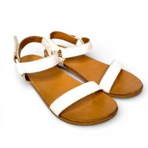 UGG Rynell White Ankle Strap Flat Sandals Summer Casual Classic Strappy 6